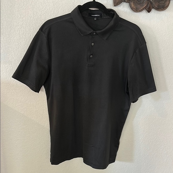 West Zero One from Nordstrom Charcoal Polo Shirt for Men Size  Large - Picture 2 of 13